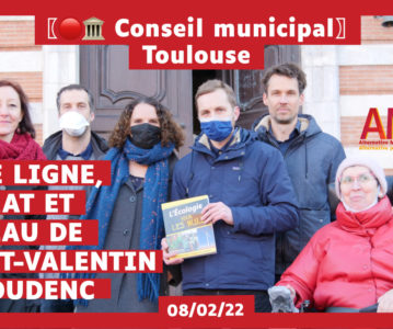🎥 Conseil municipal Toulouse #Février2022 : Climat, 3è ligne, et cadeau à Moudenc …